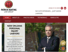 Tablet Screenshot of keatinglawgroup.com